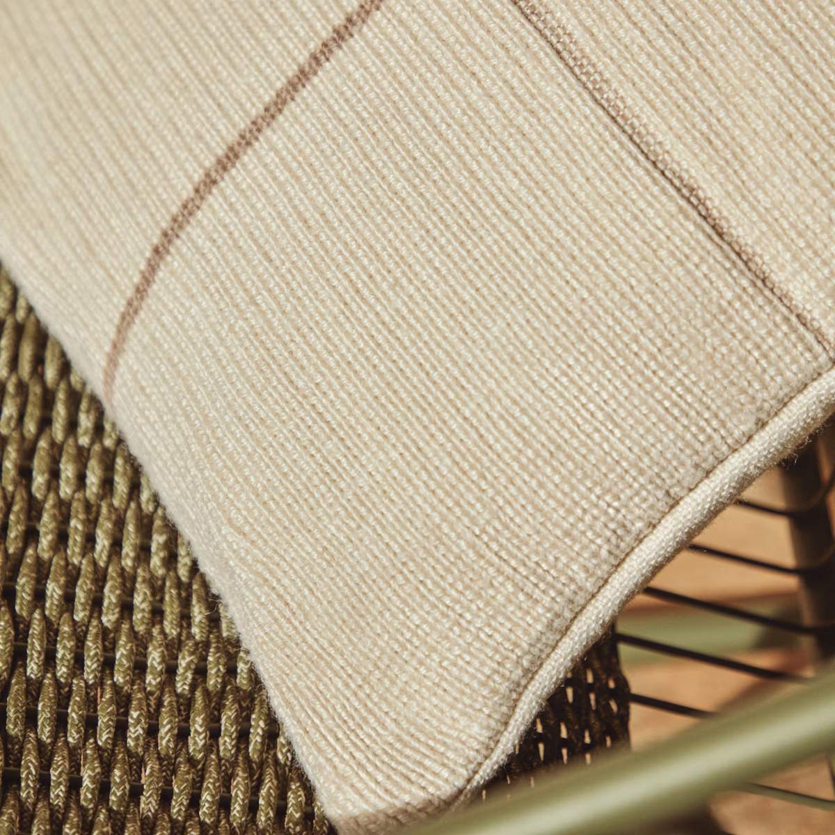 Kave Home Atima yellow 100% PET jacquard cushion cover 45 x 45cm