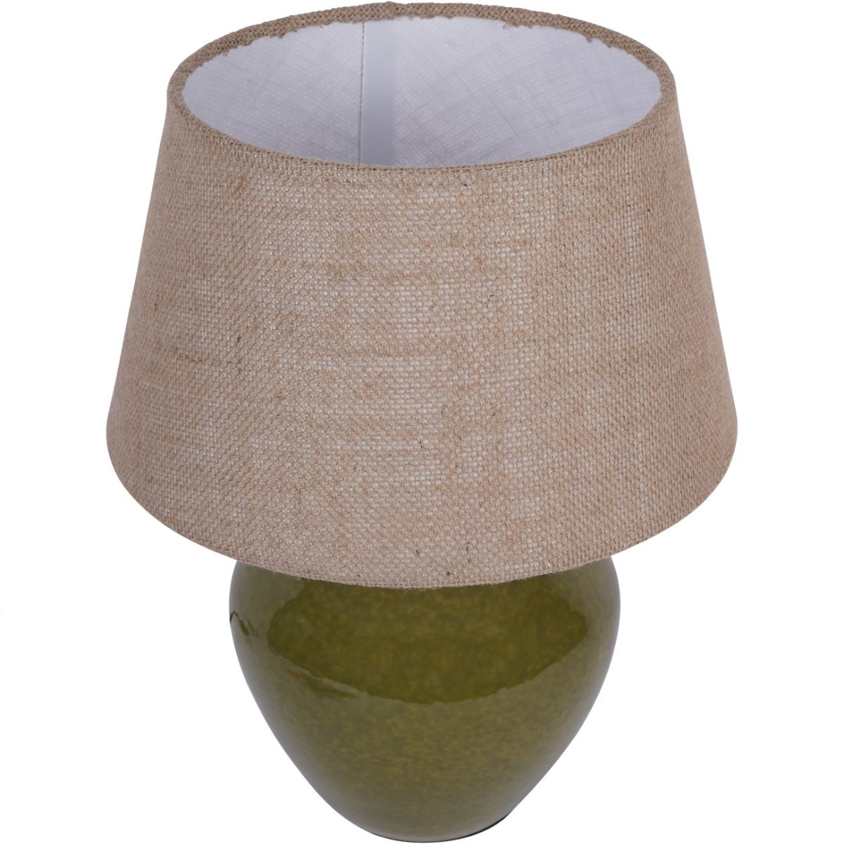 Libra Interiors Aubrey Green Ceramic Table Lamp E27 60W