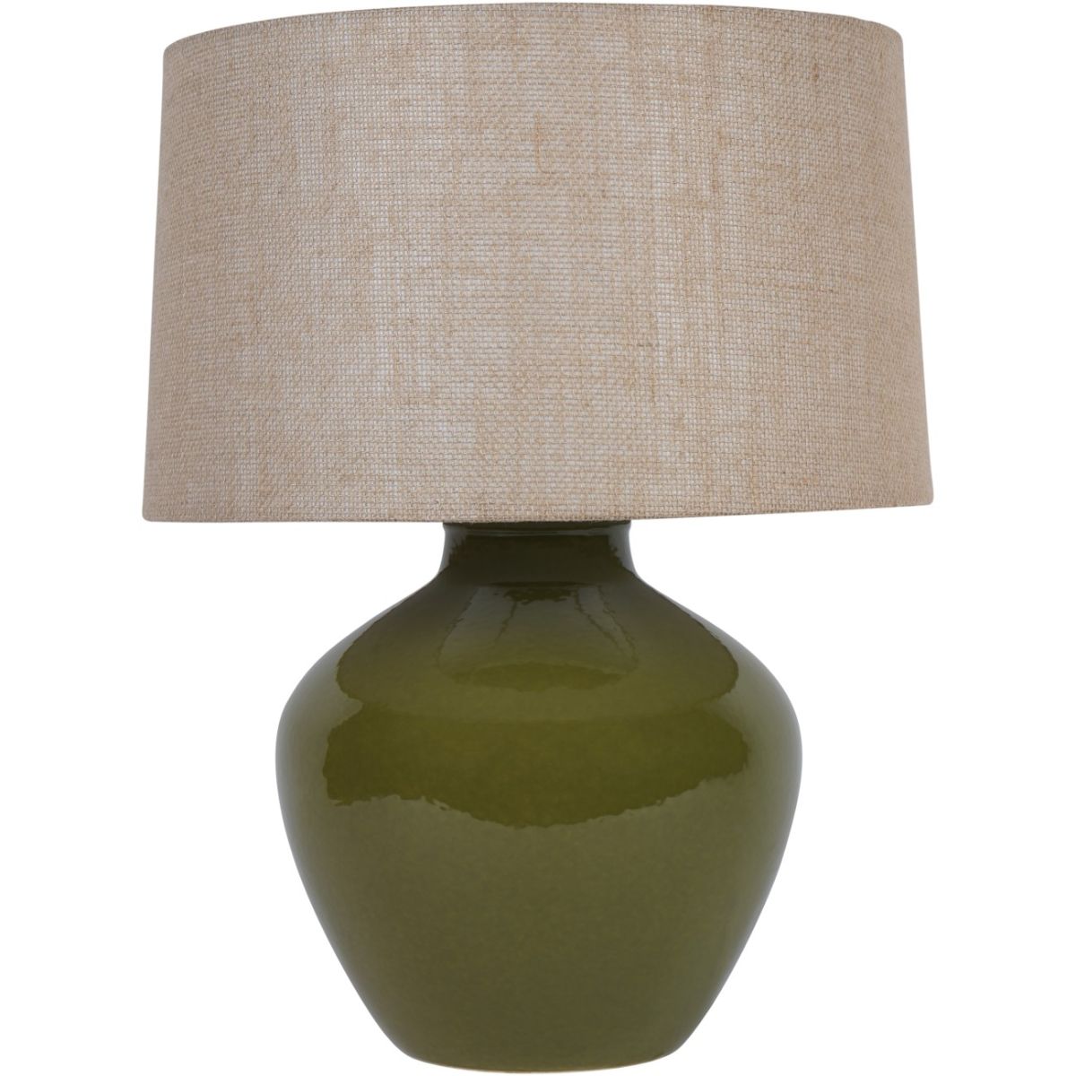 Libra Interiors Aubrey Green Ceramic Table Lamp E27 60W