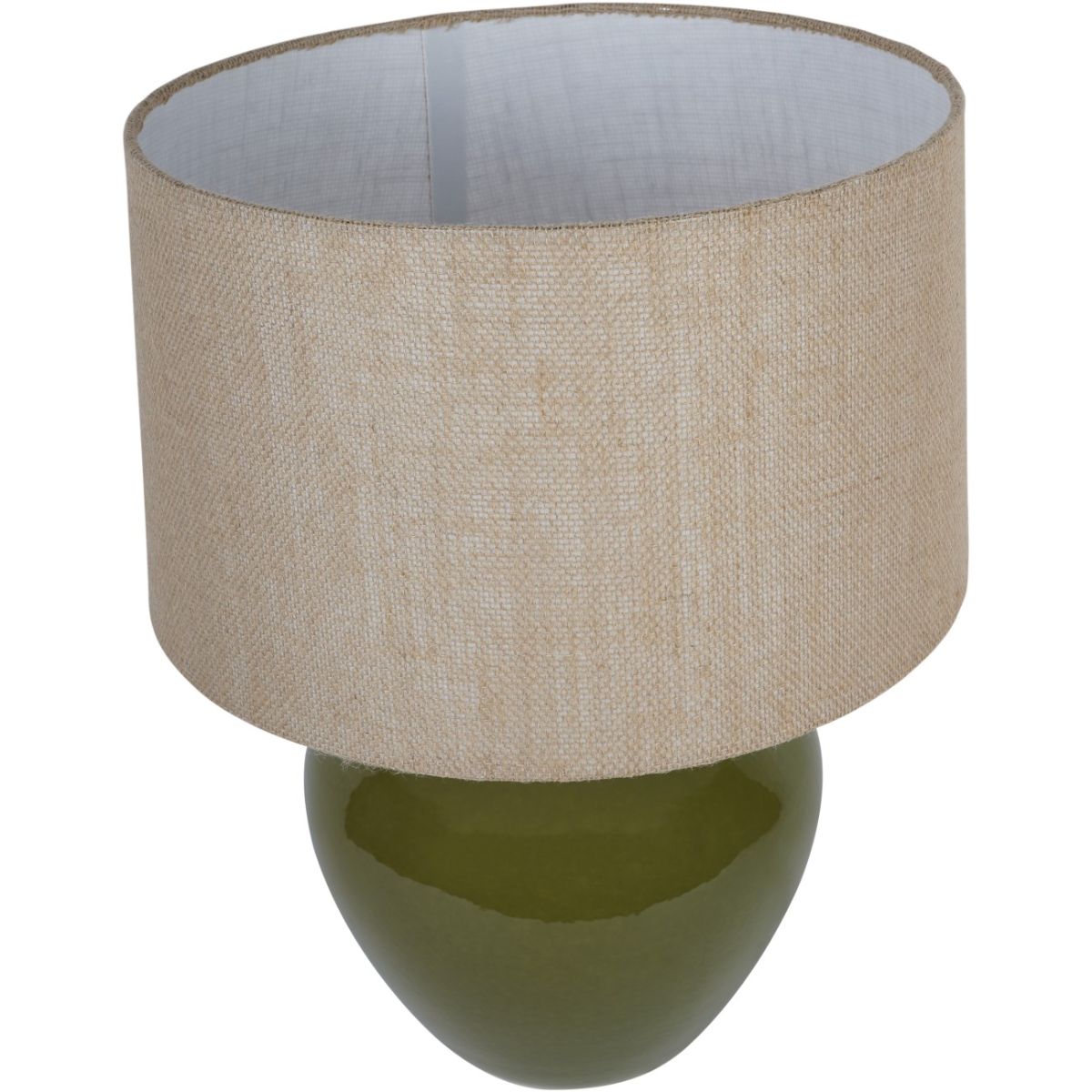 Libra Interiors Aubrey Green Ceramic Table Lamp E27 60W