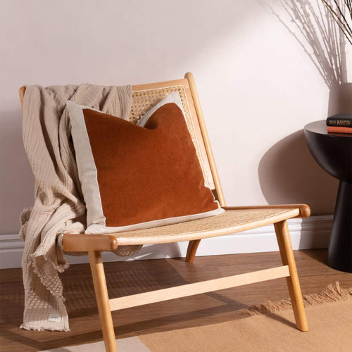 Furn Auden Linen Velvet Cushion