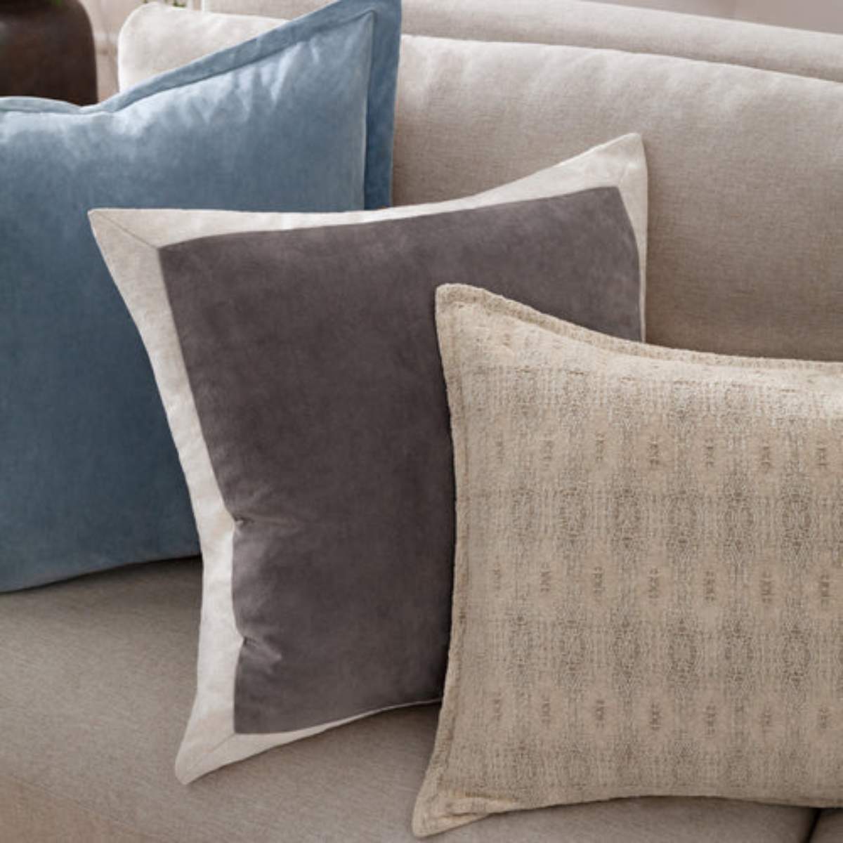 Furn Auden Linen Velvet Cushion