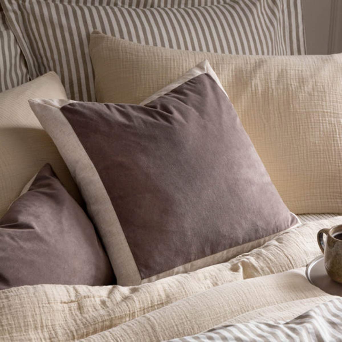 Furn Auden Linen Velvet Cushion