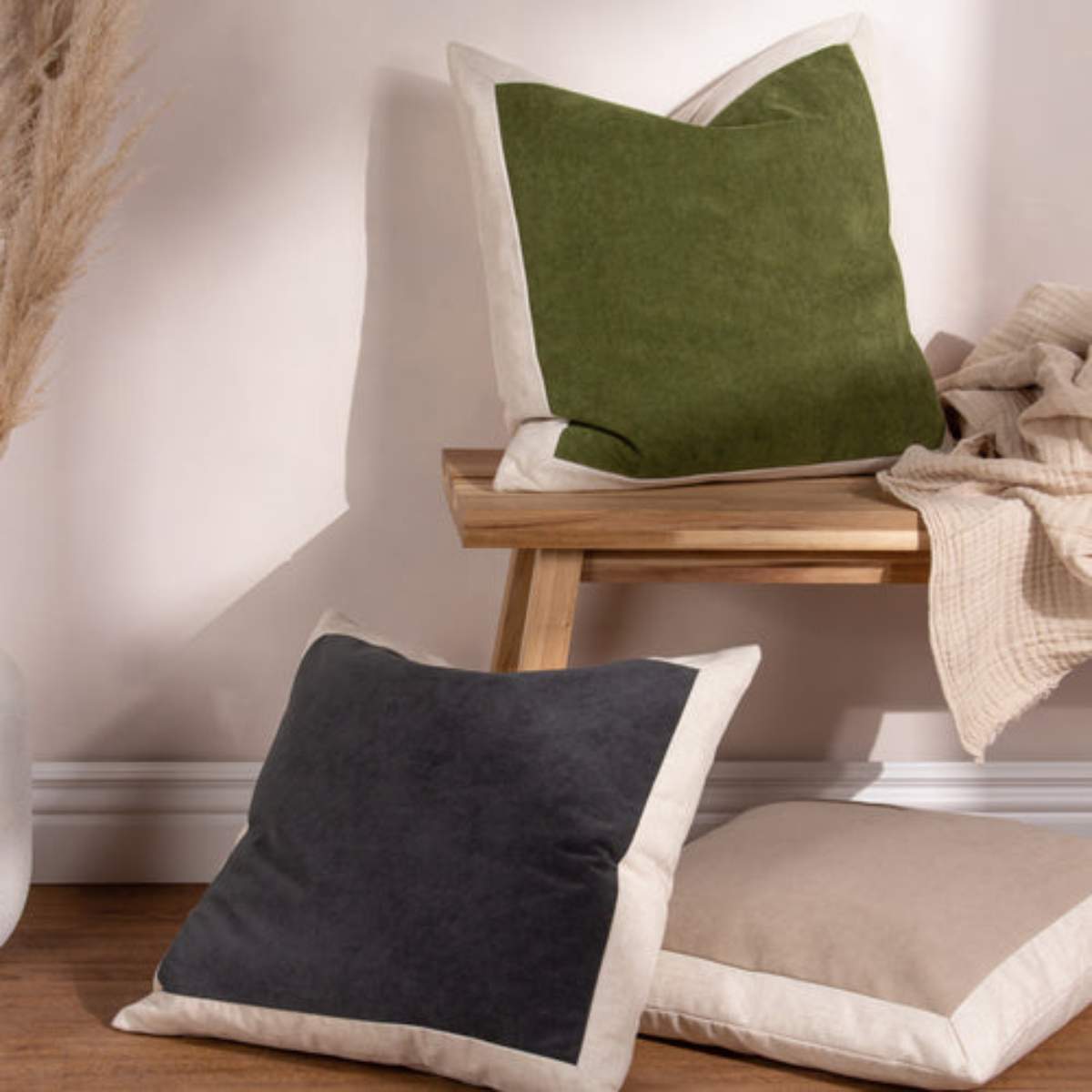 Furn Auden Linen Velvet Cushion