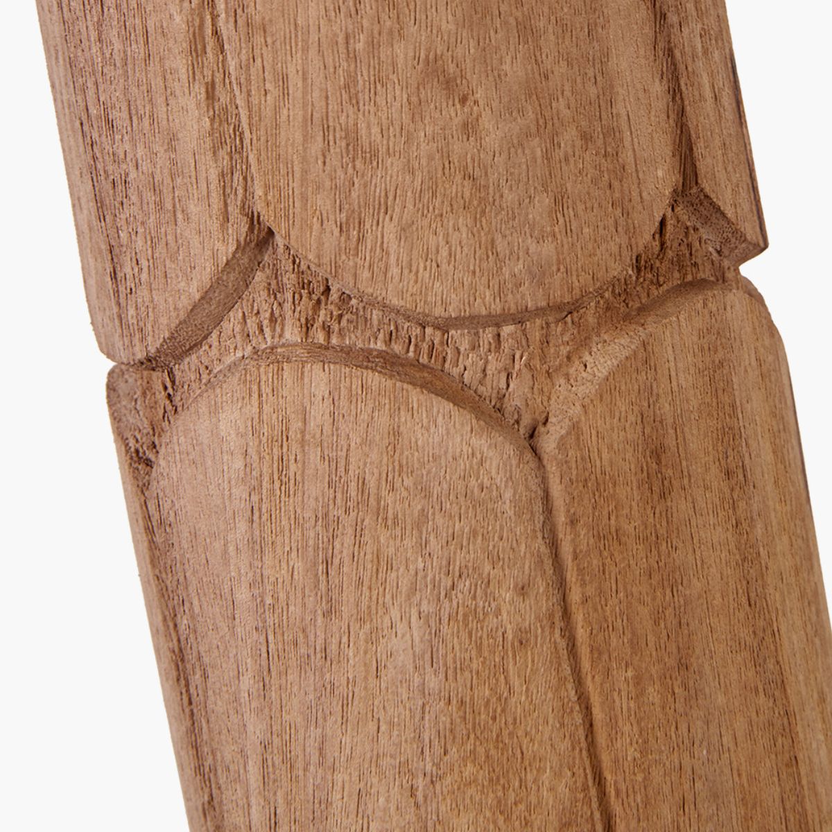 Pacific Lifestyle Aurelia Embossed Natural Wood Tall Table Lamp Base