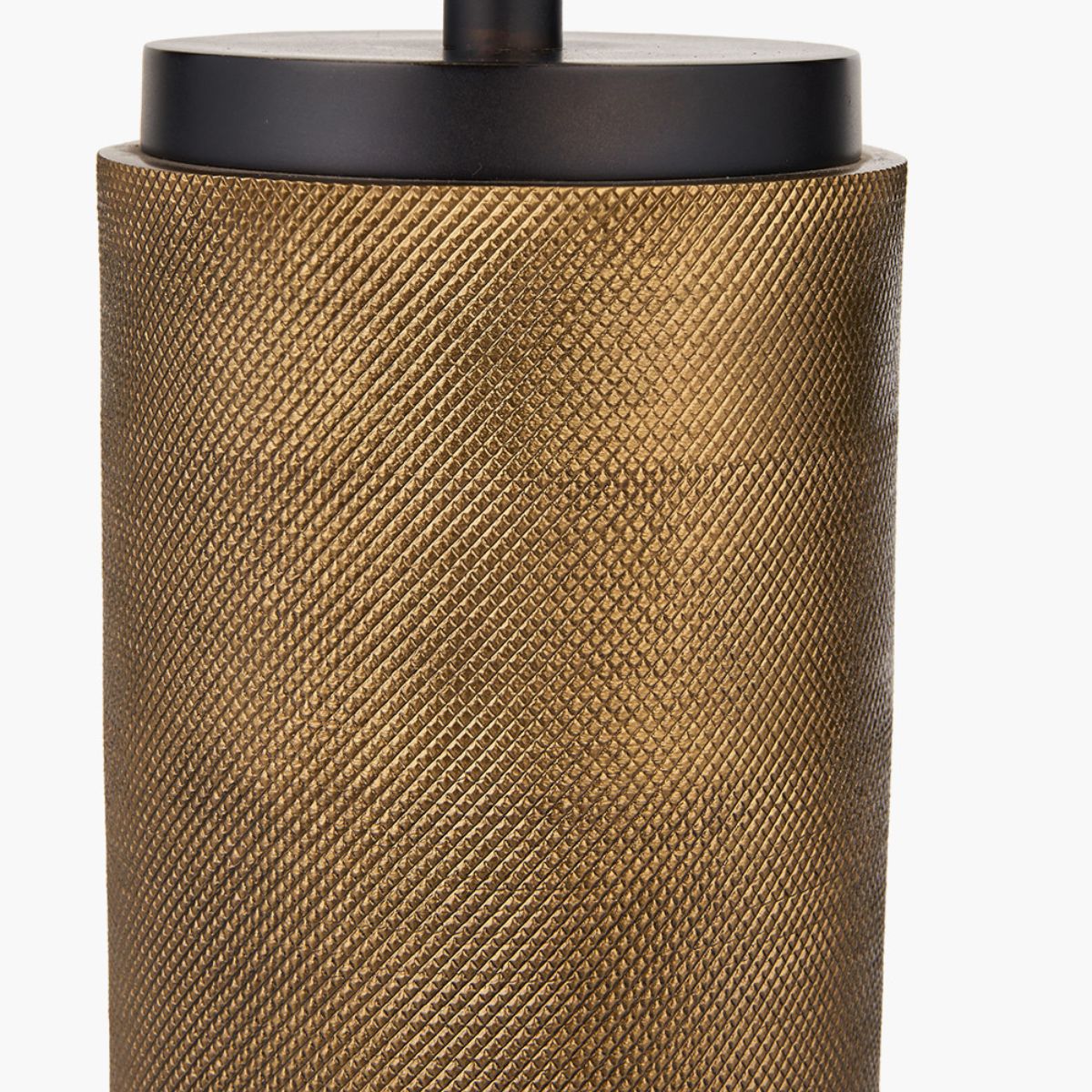 Pacific Lifestyle Aurelio Brass and Black Metal Textured Table Lamp Base