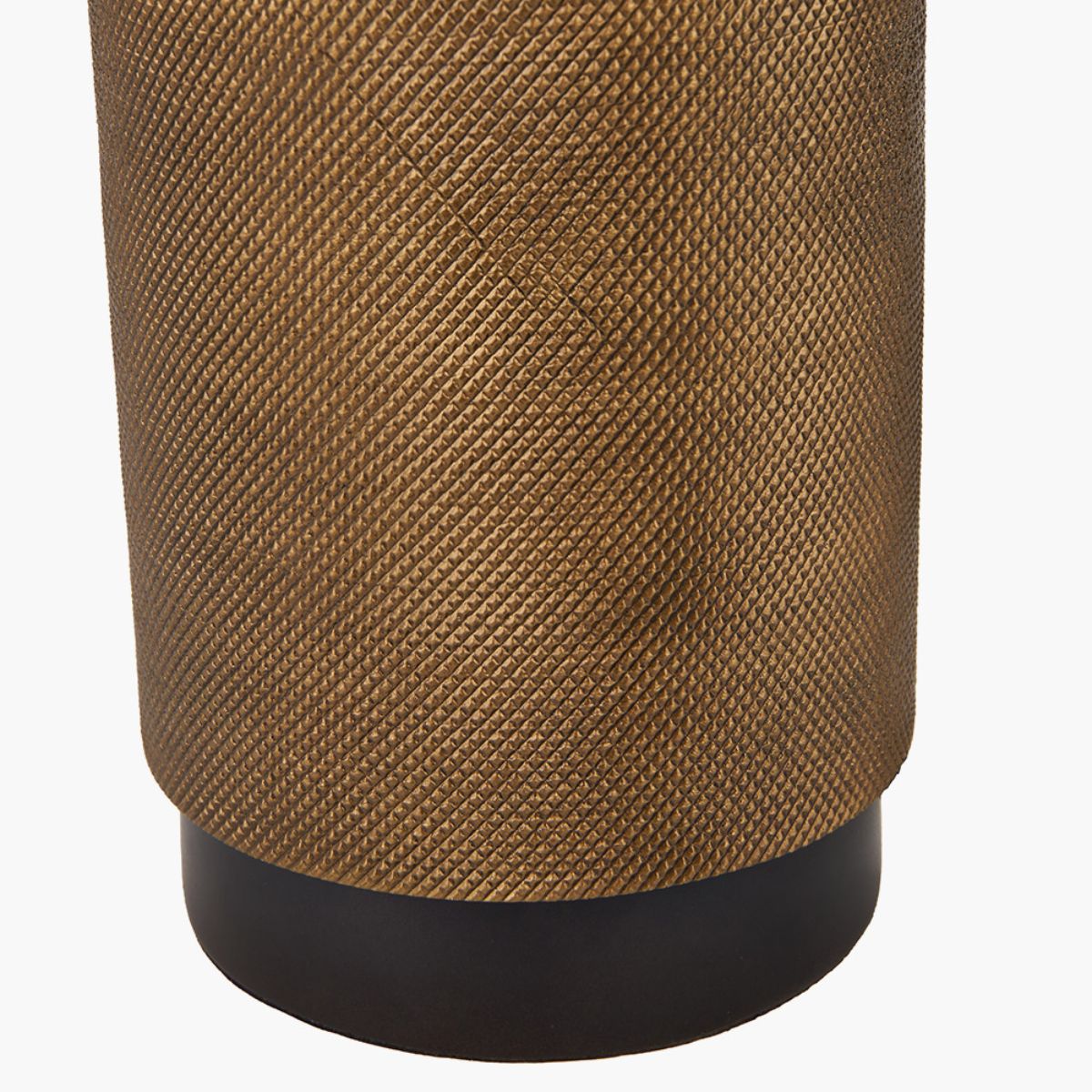 Pacific Lifestyle Aurelio Brass and Black Metal Textured Table Lamp Base