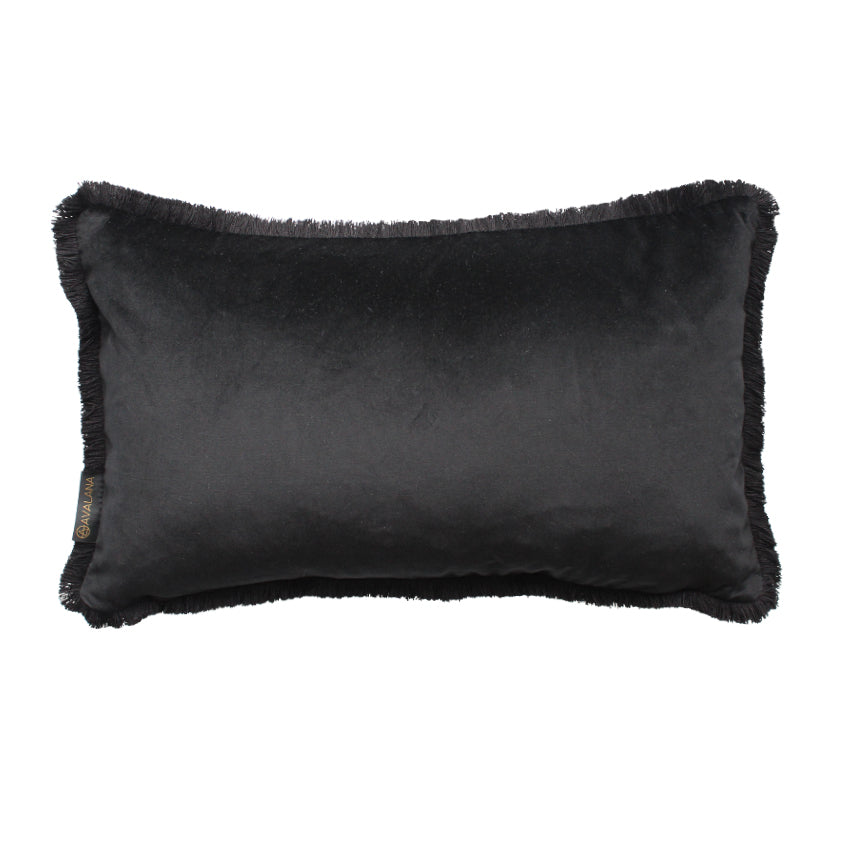 Avalana Swan Lovers Fringe Cushion-Beaumonde
