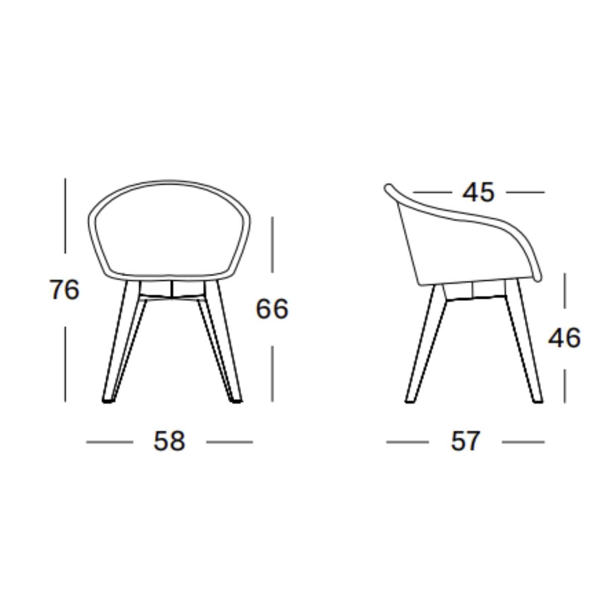 Vincent Shepherd Avril Dining Chair with Oak Base