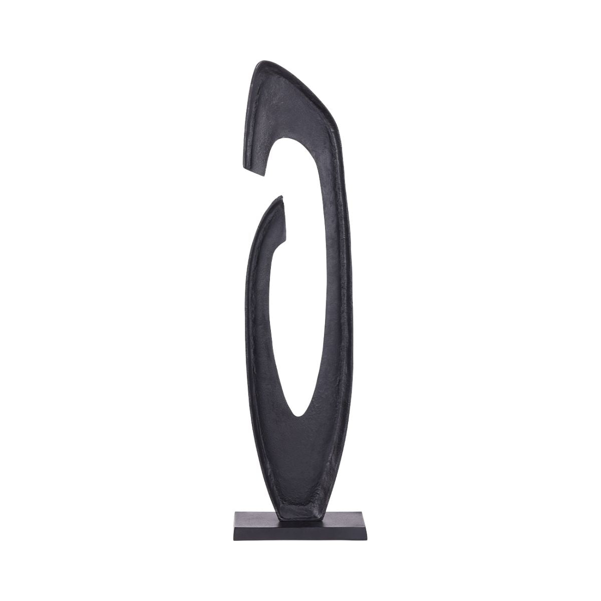 Libra Interiors Axis Black Aluminium Sculpture 117cm