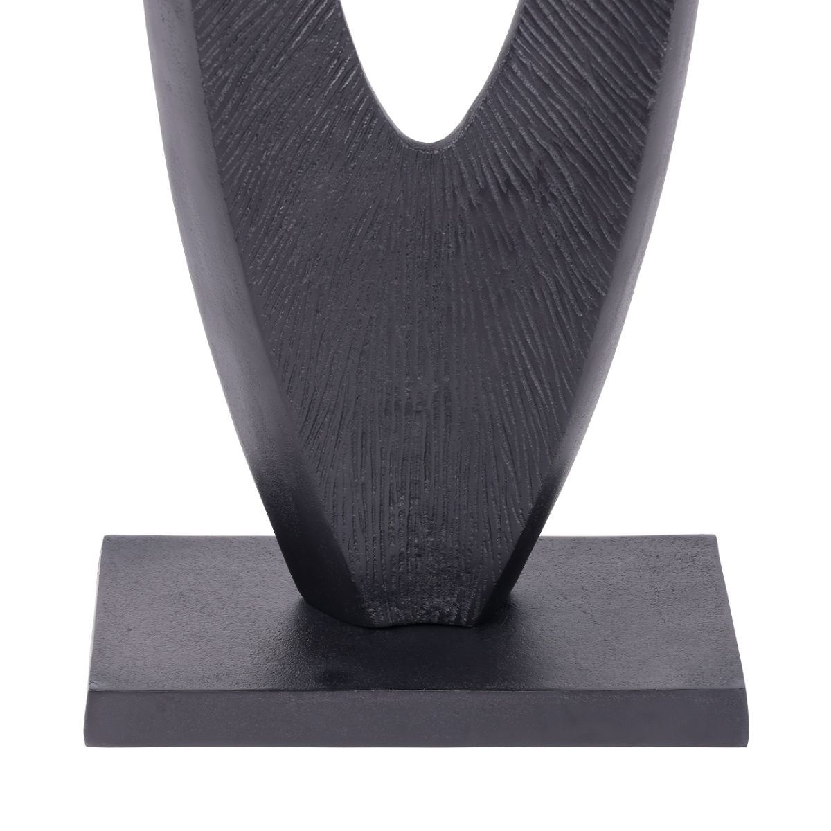 Libra Interiors Axis Black Aluminium Sculpture 117cm
