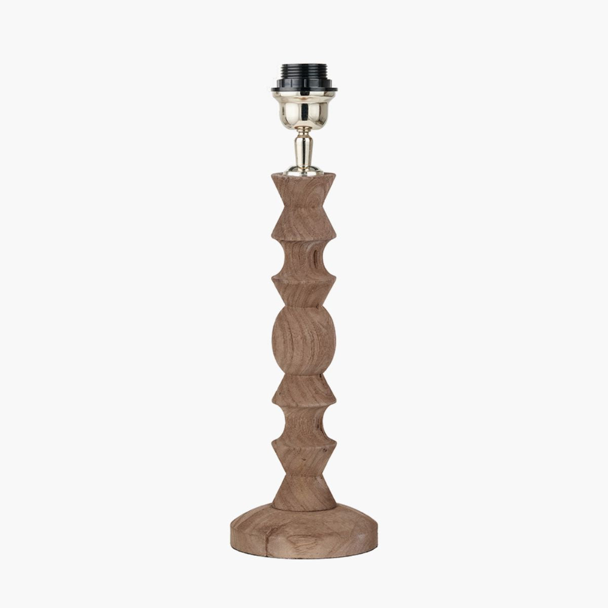Pacific Lifestyle Ayra Natural Modernist Turned Wood Table Lamp Base