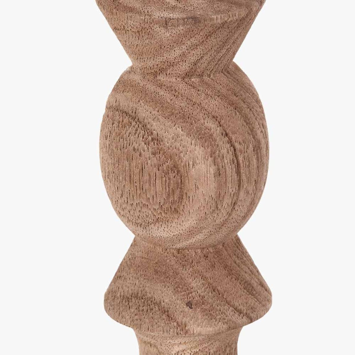 Pacific Lifestyle Ayra Natural Modernist Turned Wood Table Lamp Base