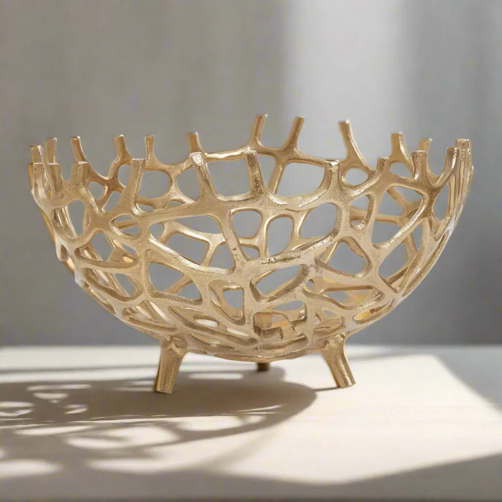Beaumonde Home Pratz Large Coral Effect Bowl-Beaumonde