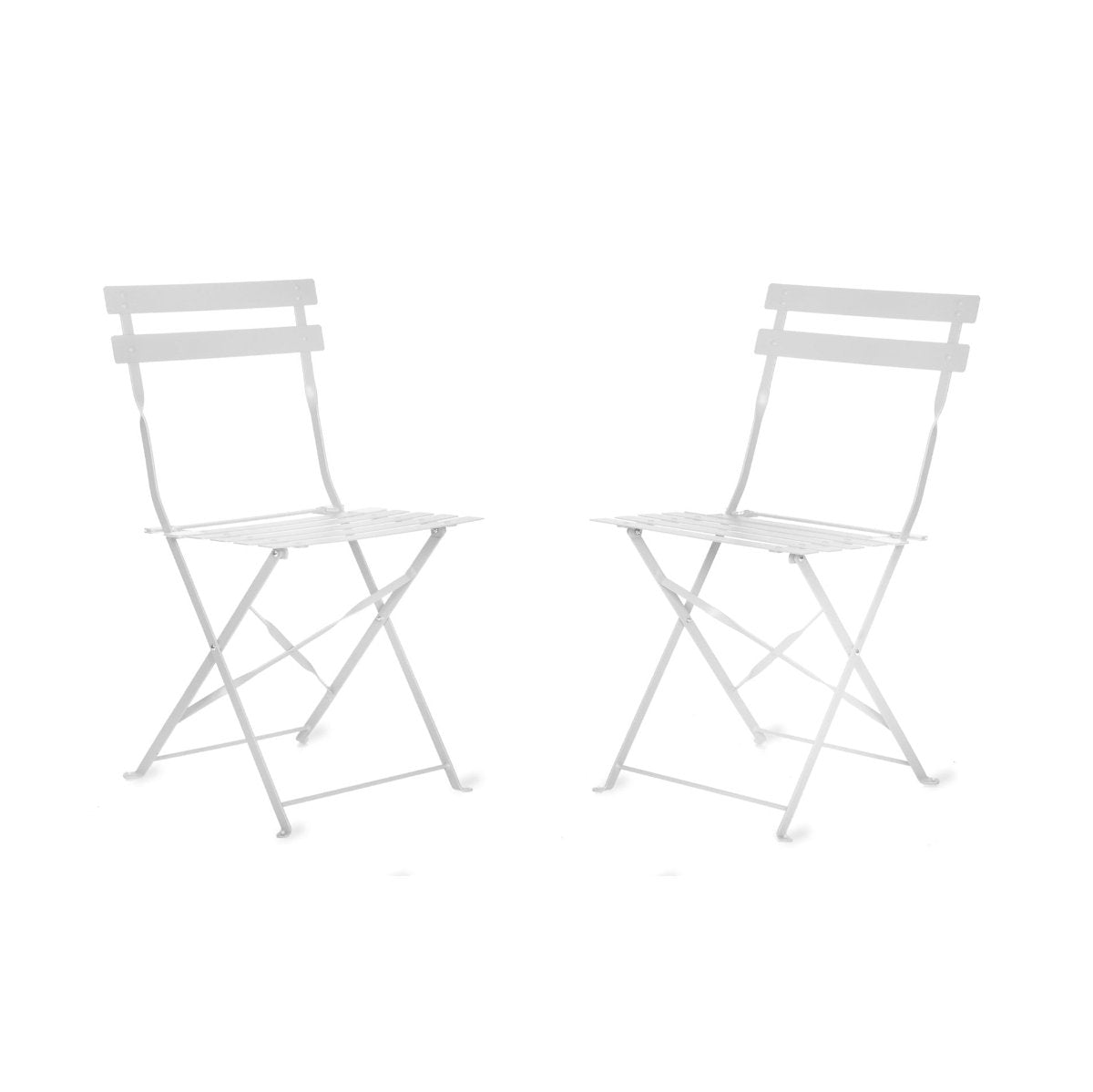 Garden Trading Rive Driote Bistro Chairs - Set of 2 Chalk