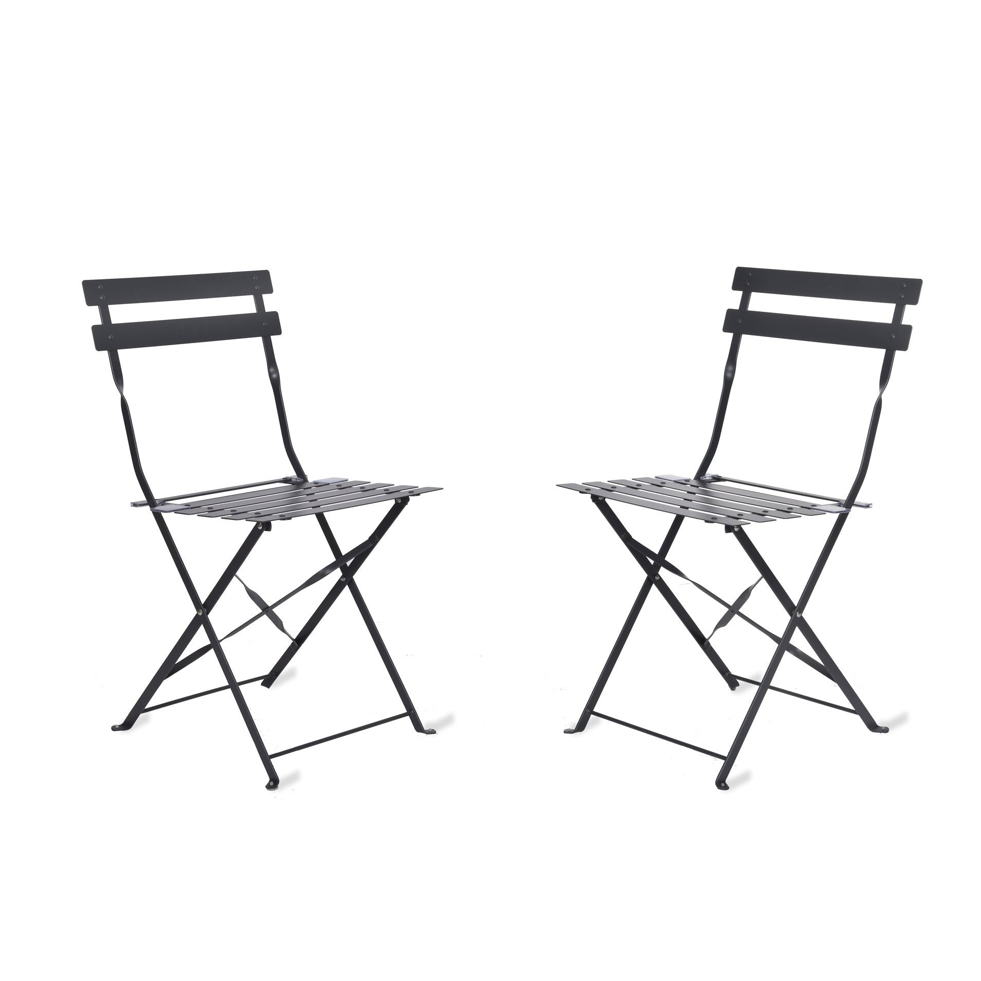 Garden Trading Rive Driote Bistro Chairs - Set of 2 Carbon