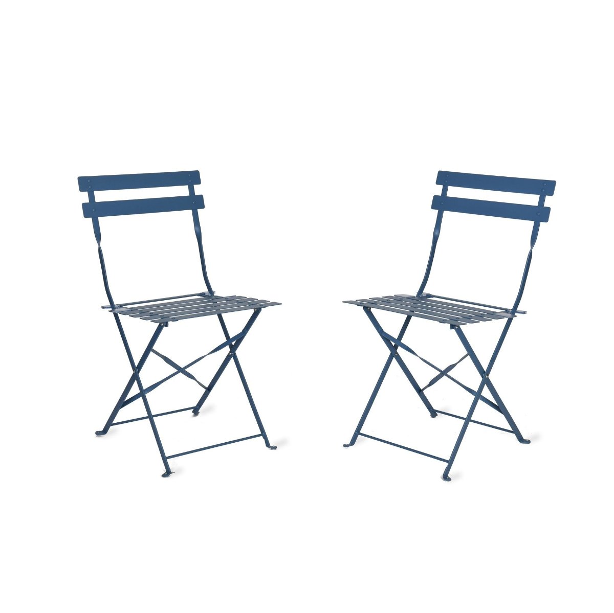 Garden Trading Rive Driote Bistro Chairs - Set of 2 Cove blue