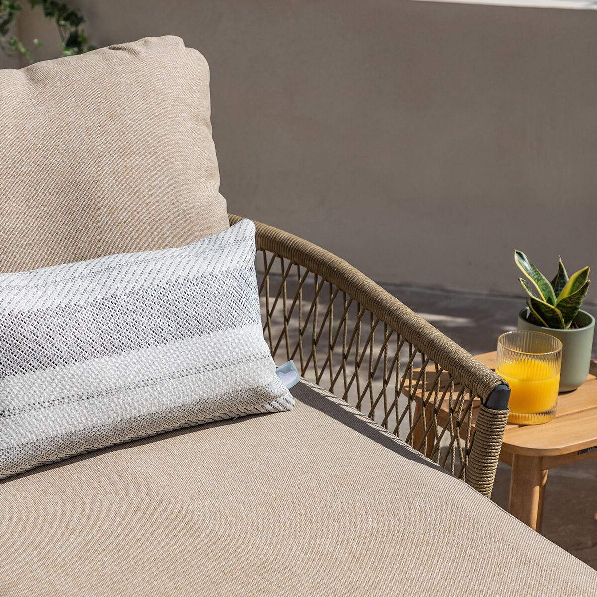 Maze - Bali Rope Weave Double Sunlounger Set