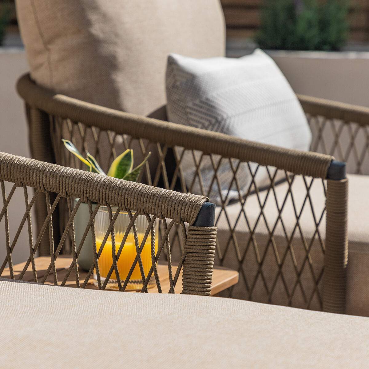 Maze - Bali Rope Weave Double Sunlounger Set