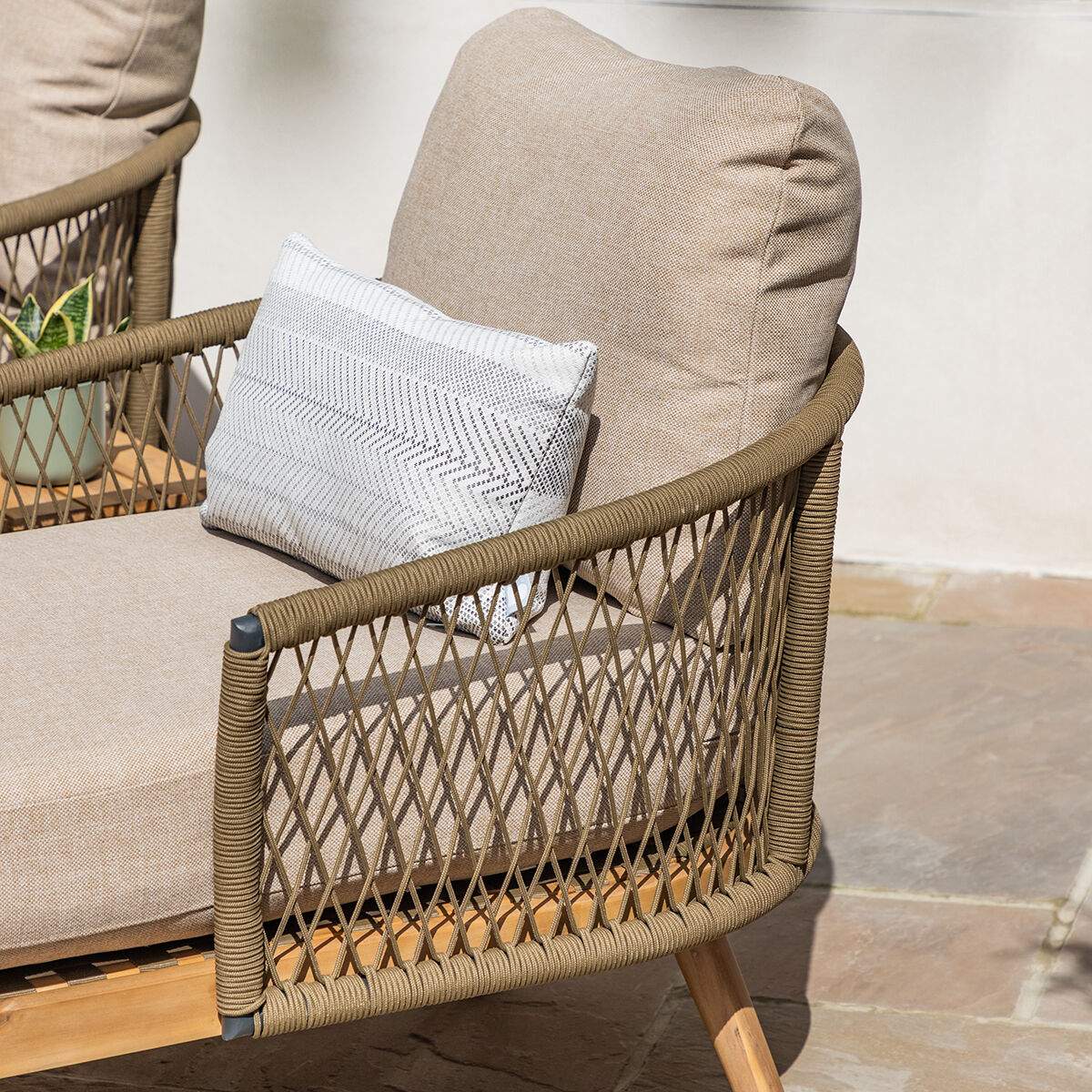 Maze - Bali Rope Weave Double Sunlounger Set