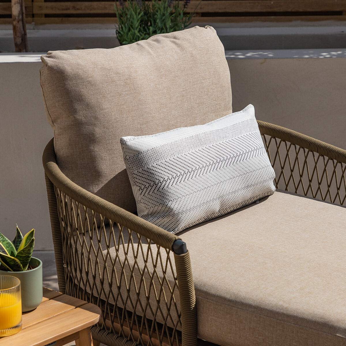 Maze - Bali Rope Weave Double Sunlounger Set