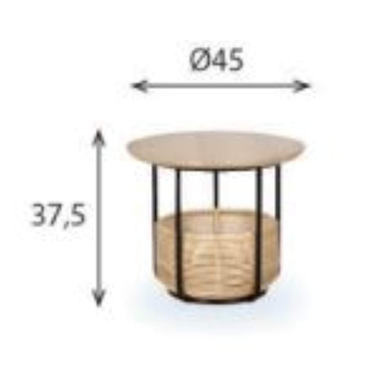 Vincent Shepherd Basket Table Small