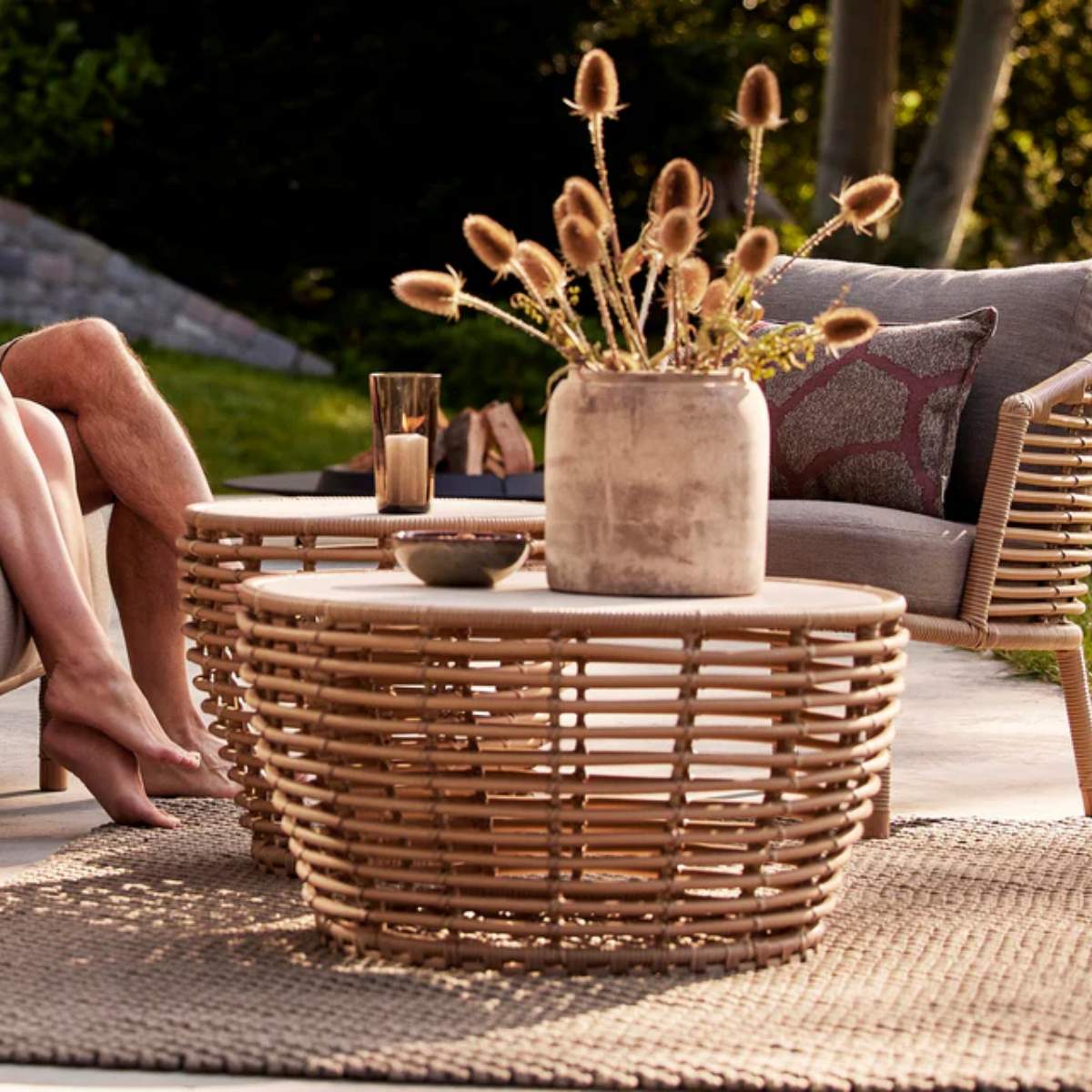 Cane-line Basket Coffee Table, Large