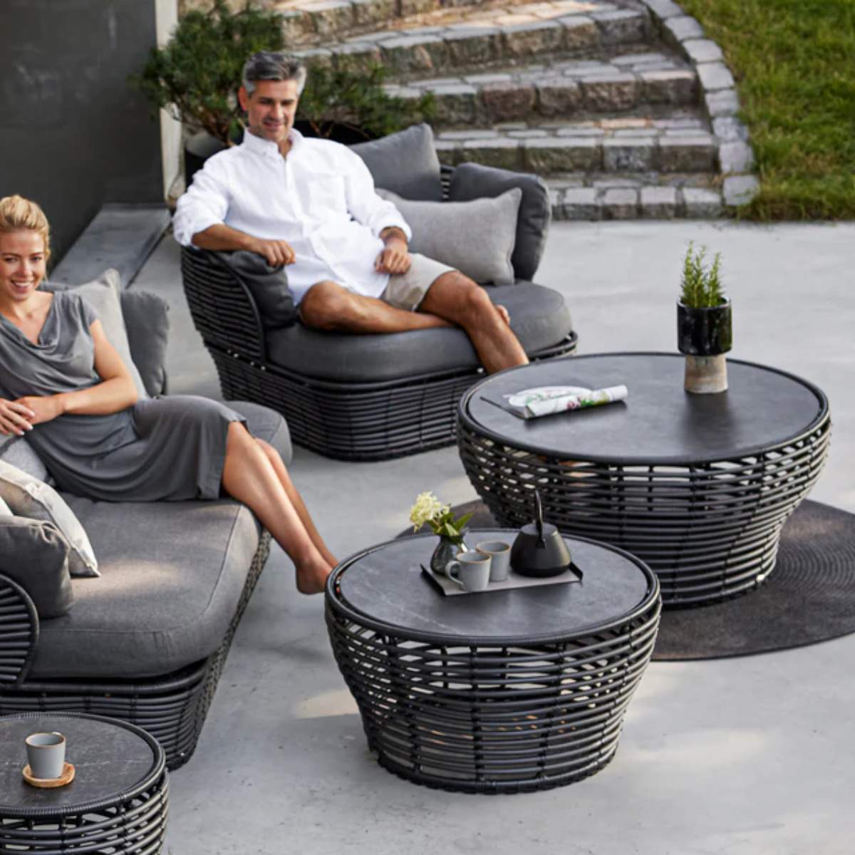Cane-line Basket Coffee Table, Large