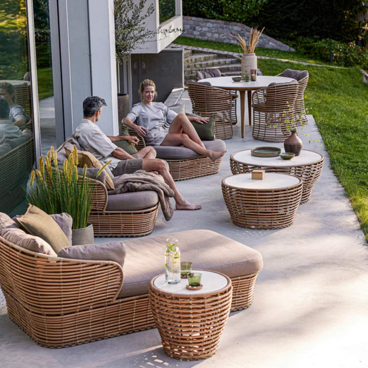 Cane-line Basket Coffee Table, Small