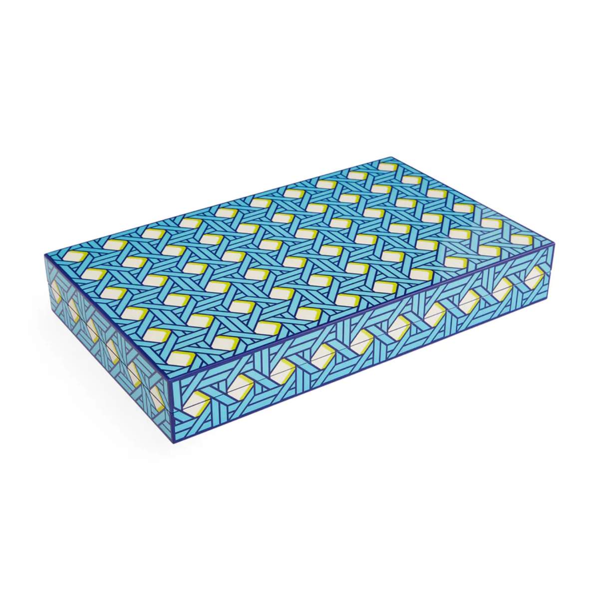 Jonathan Adler Basketweave Backgammon Set