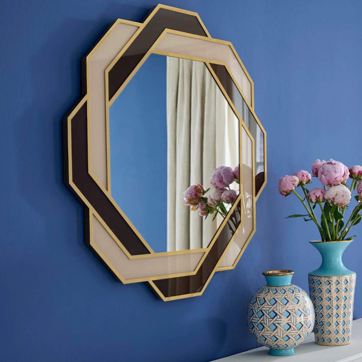 Jonathan Adler Basketweave Cuff Vase
