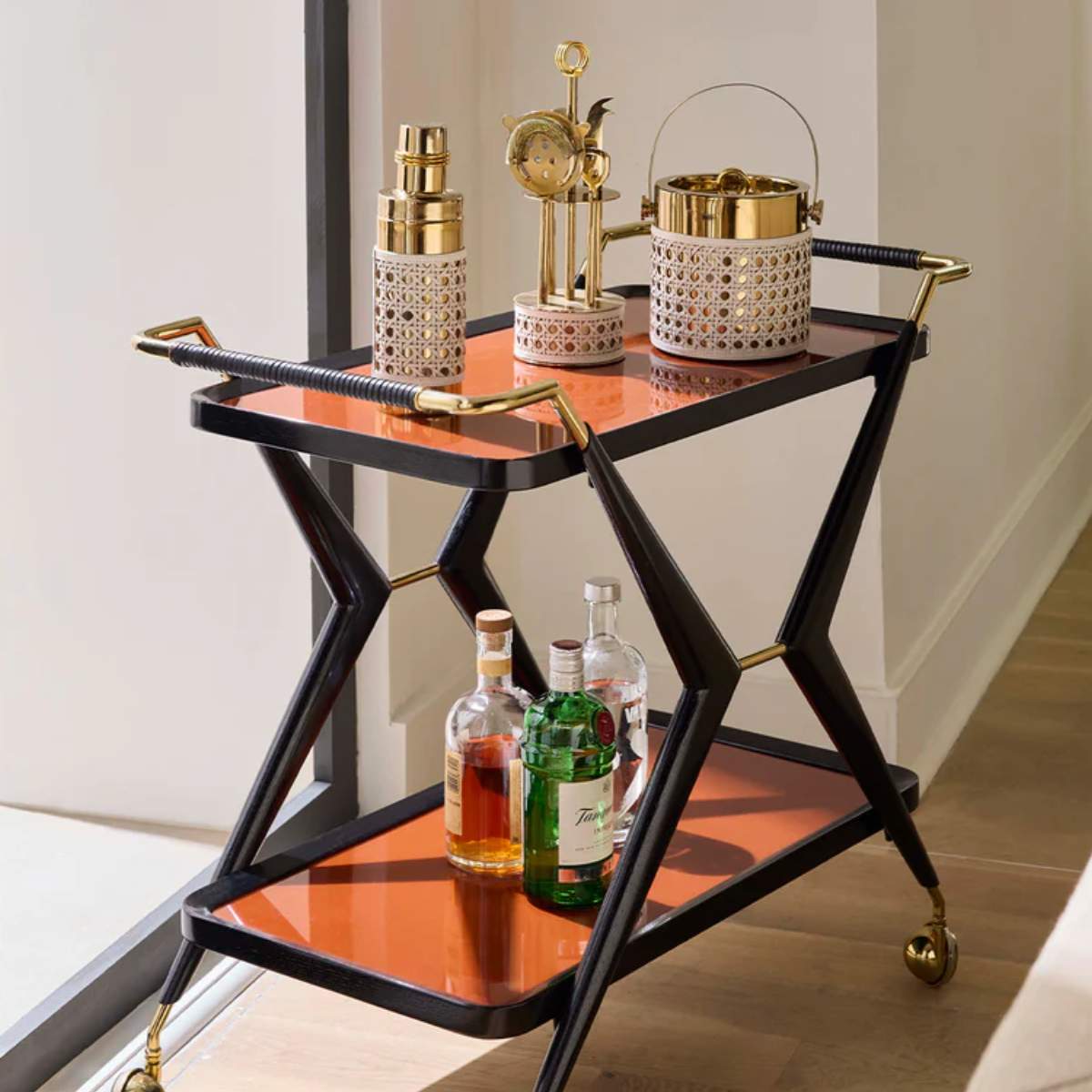 Jonathan Adler Basketweave Ice Bucket