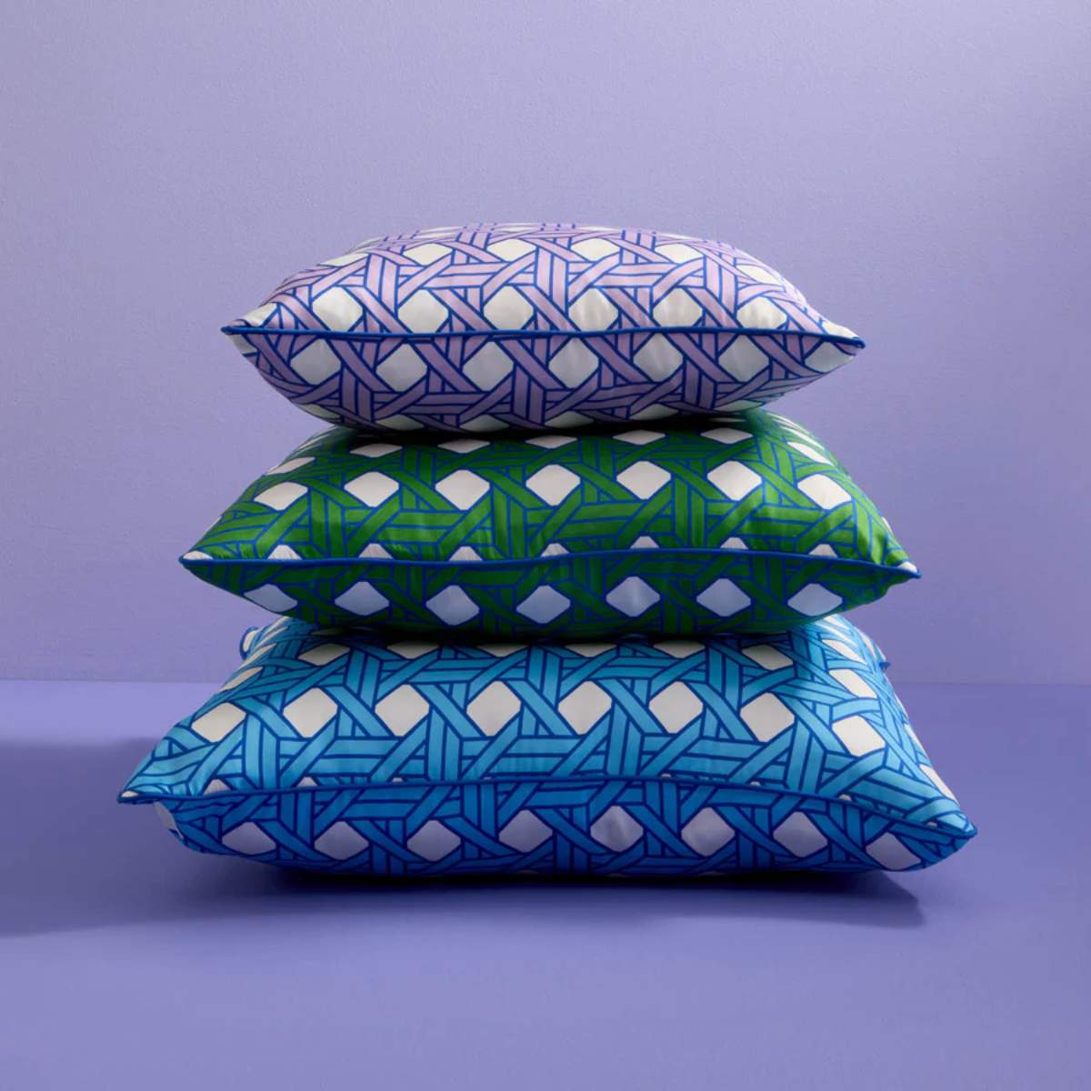 Jonathan Adler Basketweave Lavender Cushion