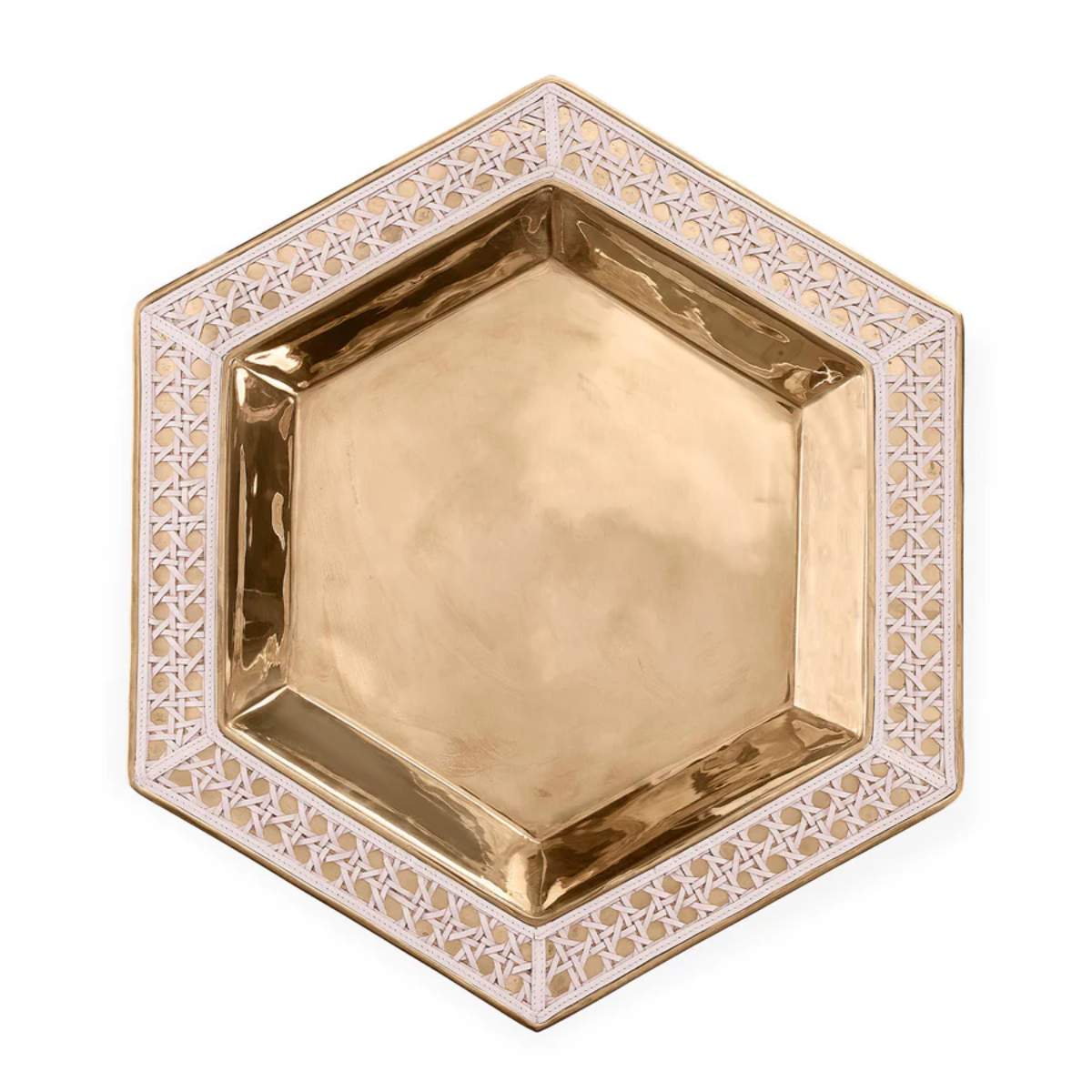 Jonathan Adler Basketweave Serving Tray