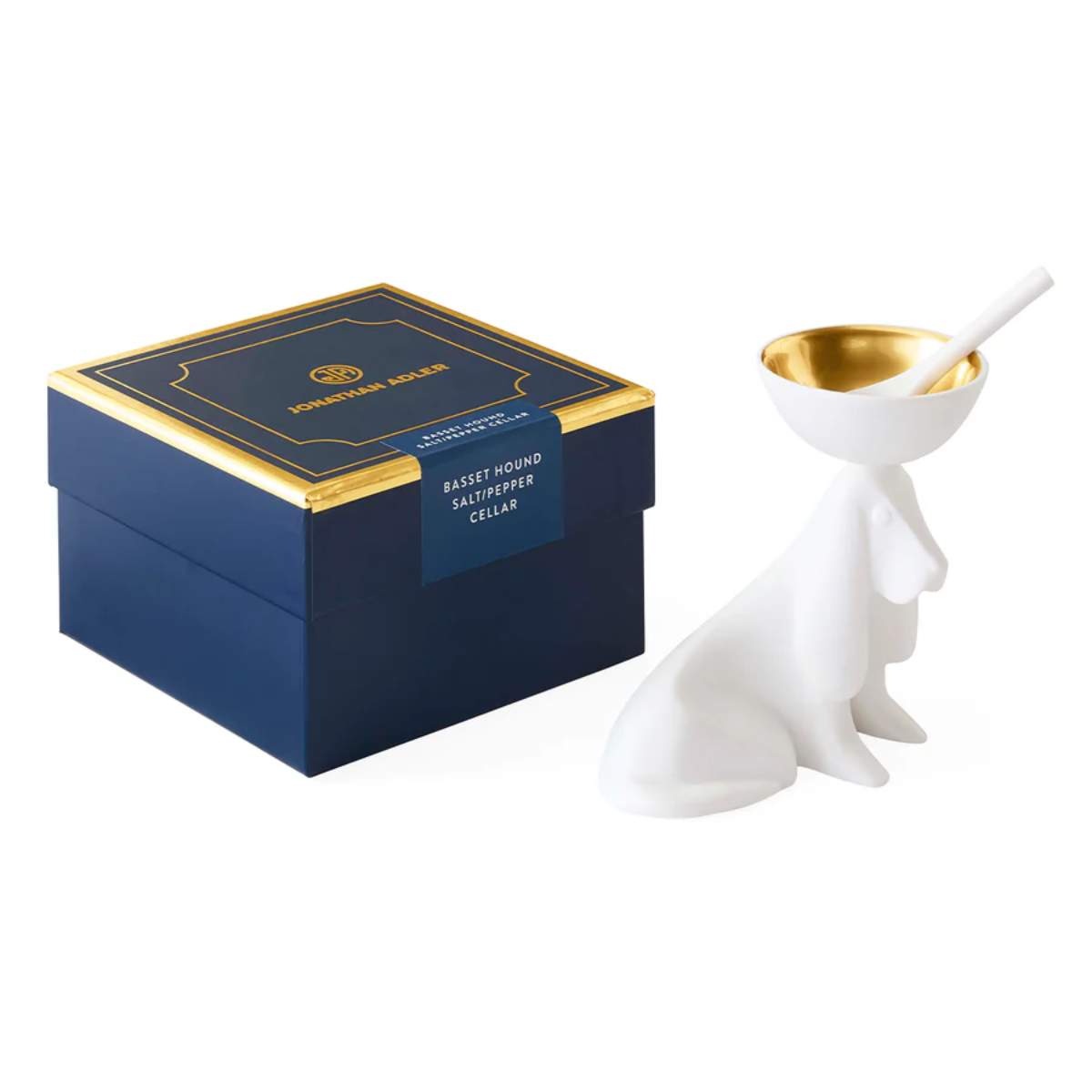 Jonathan Adler Basset Hound Salt & Pepper Cellar