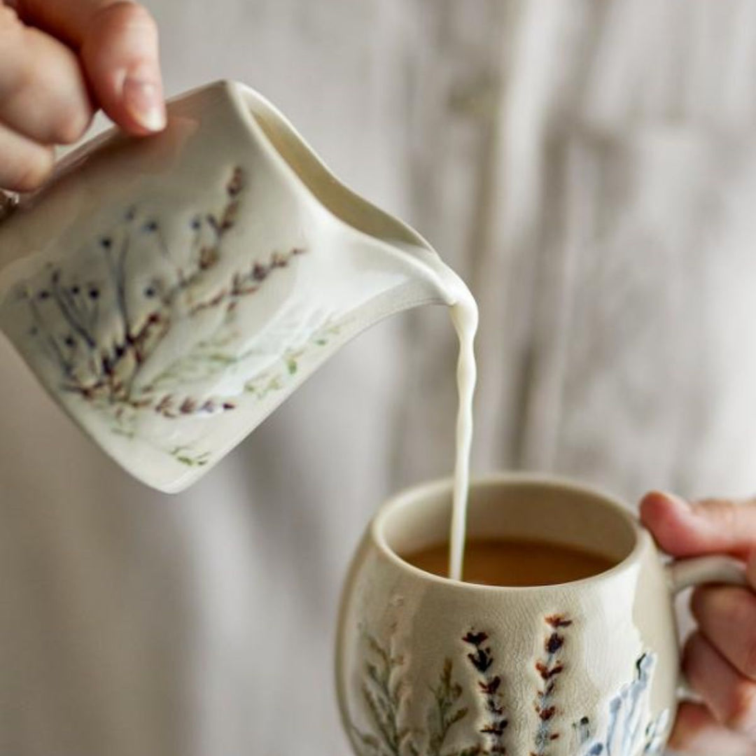 Bloomingville Bea Milk Jug, Nature, Stoneware