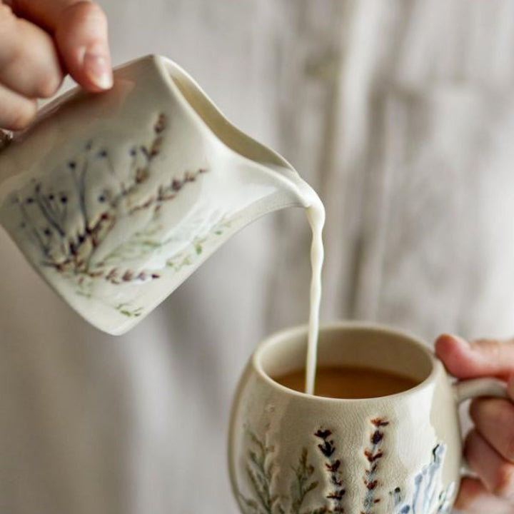 Bloomingville Bea Milk Jug, Nature, Stoneware