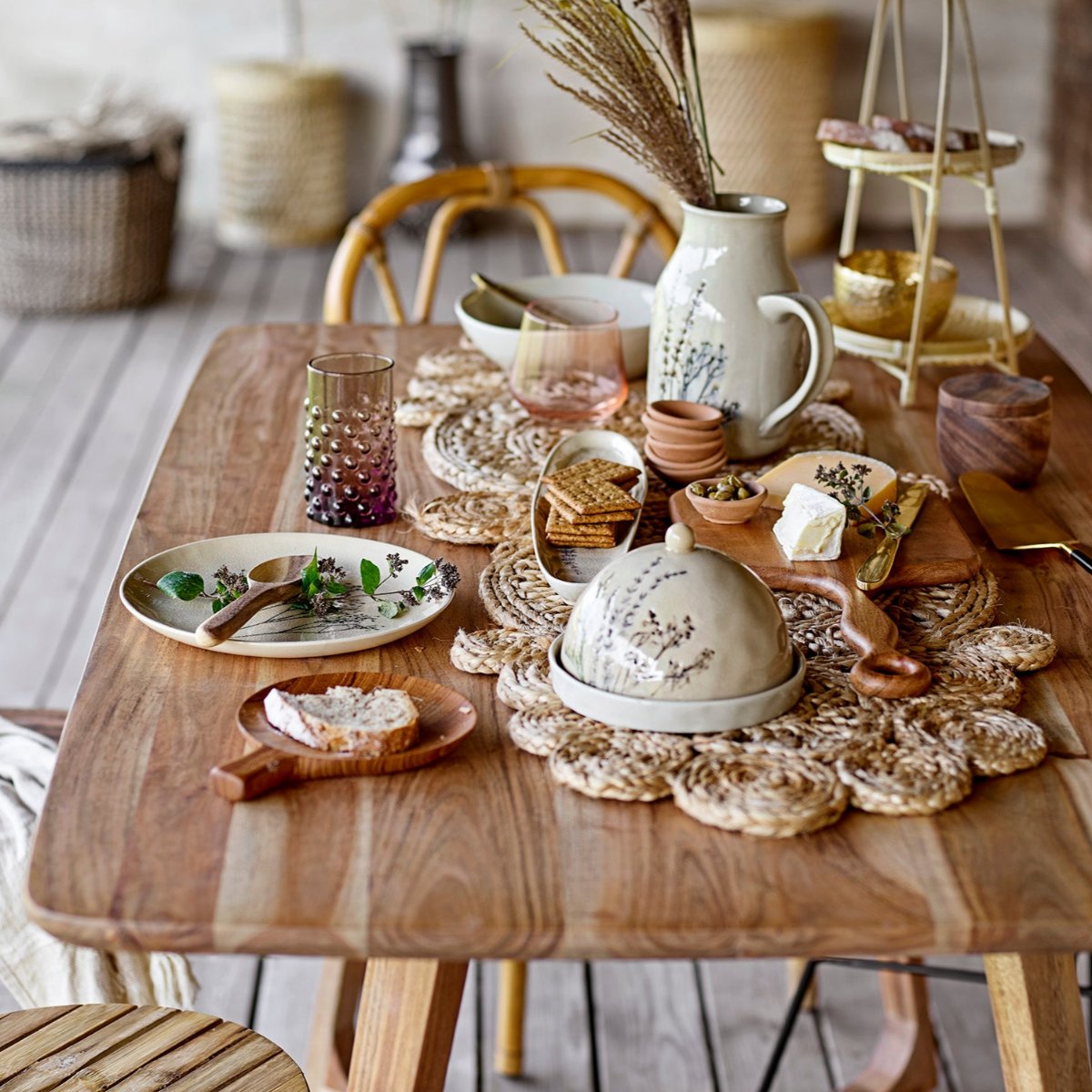 Bea Stoneware Butter Box Round 2 Lifestyle 82050008