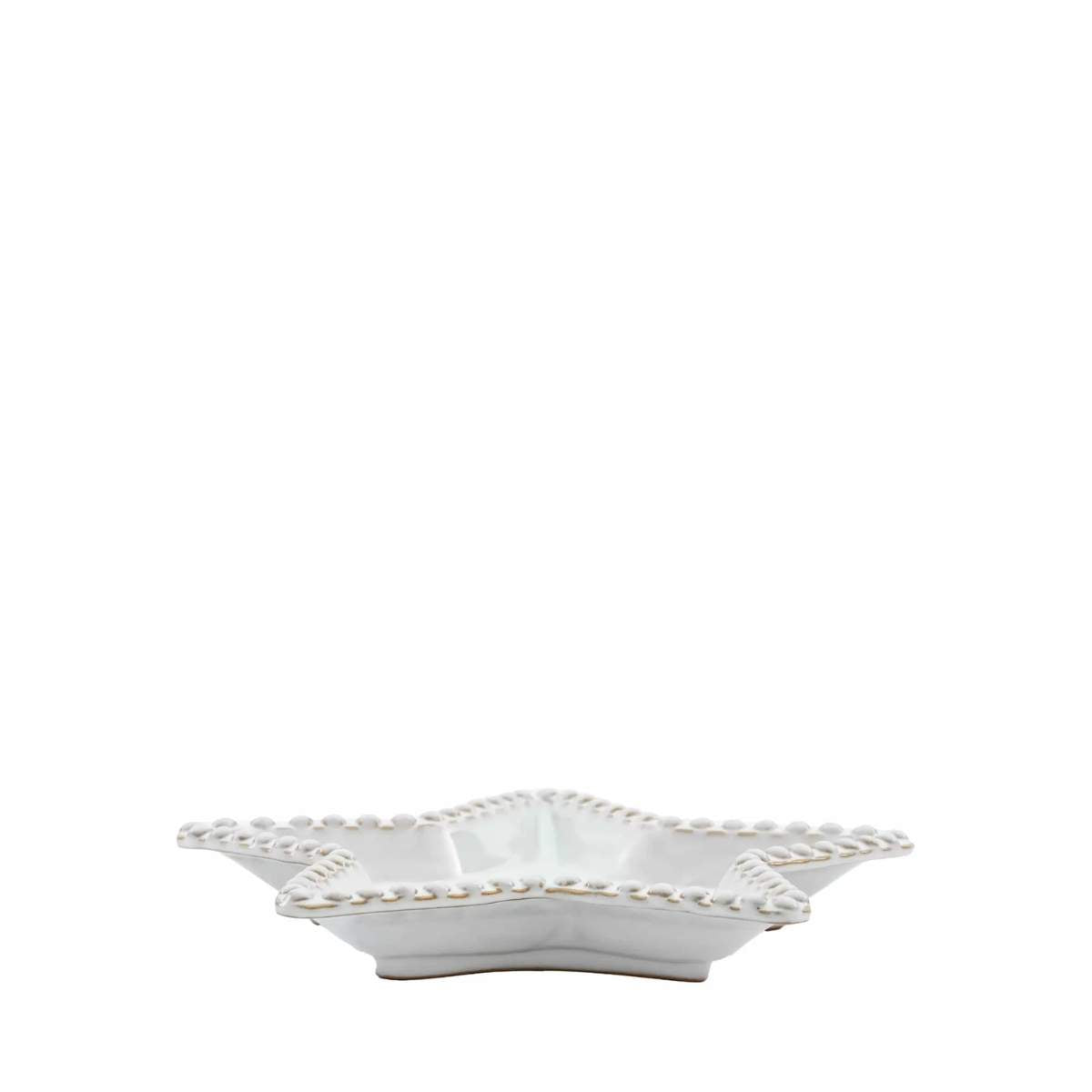 Gallery Direct Beaded Star Plate Set of 3