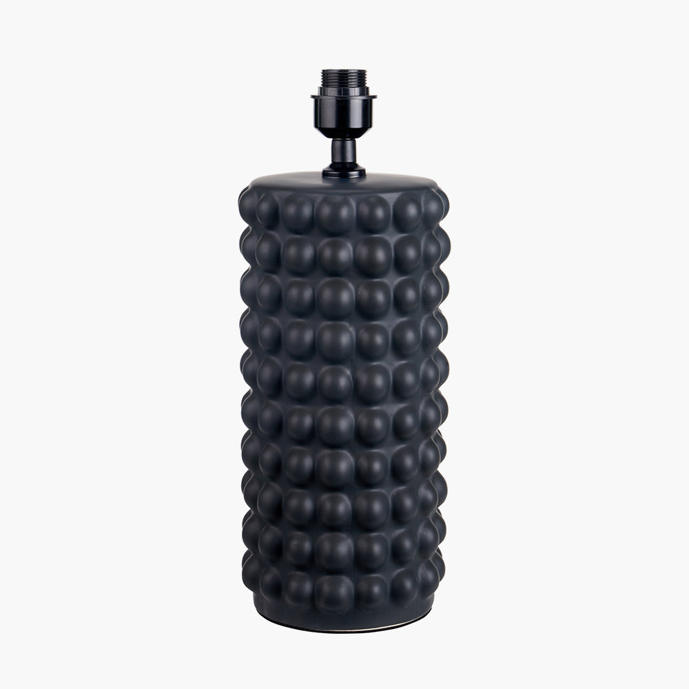 Beau&Co Bjorn Black Bobbled Ceramic Tall Table Lamp Base