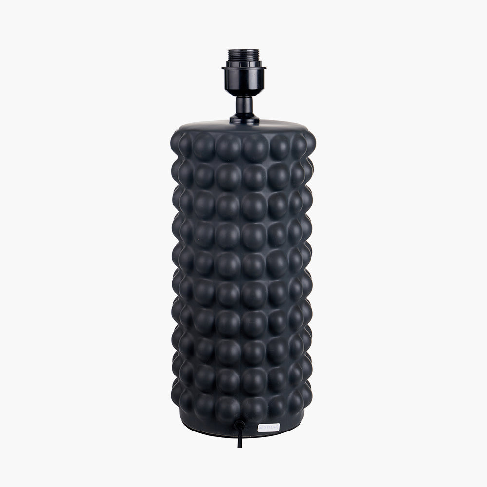 Beau&Co Bjorn Black Bobbled Ceramic Tall Table Lamp Base