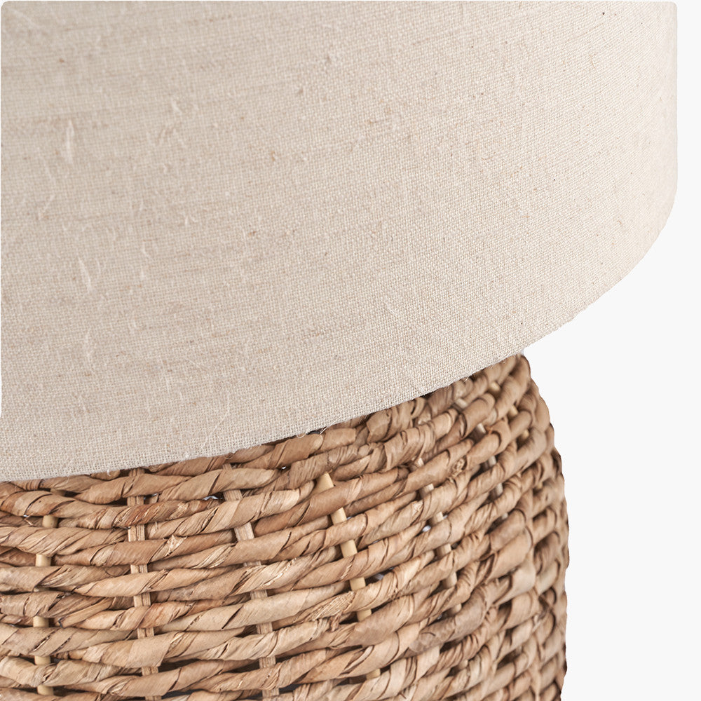 Beau&Co Einar Woven Small Table Lamp In Natural