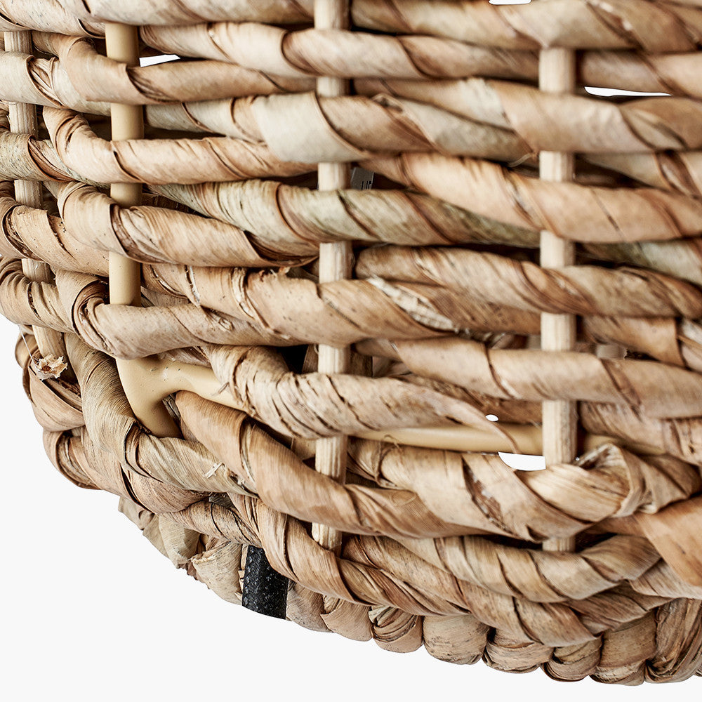 Beau&Co Einar Woven Tall Table Lamp In Natural