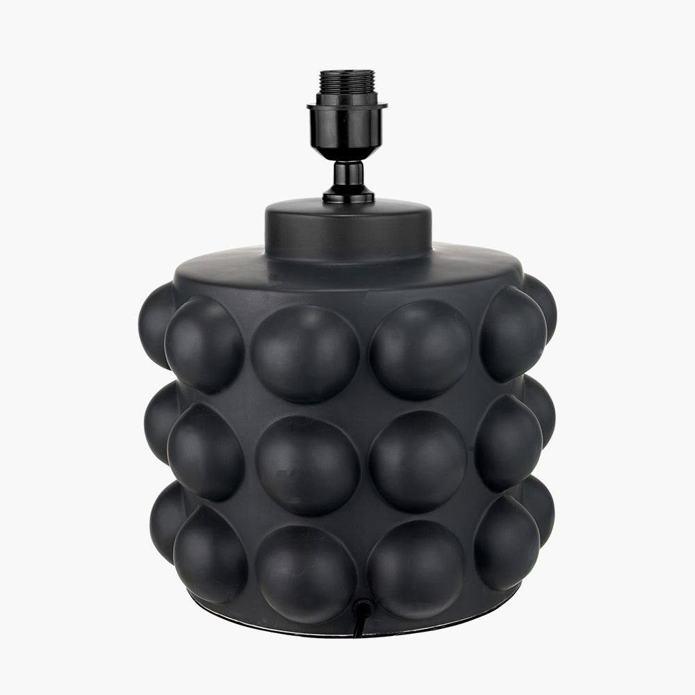 Beau&Co Elva Black Bobbled Ceramic Large Table Lamp Base