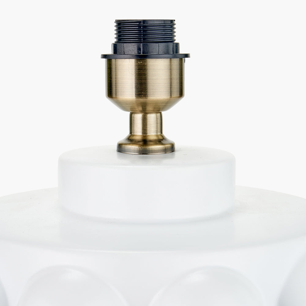 Beau&Co Elva White Bobbled Ceramic Large Table Lamp Base