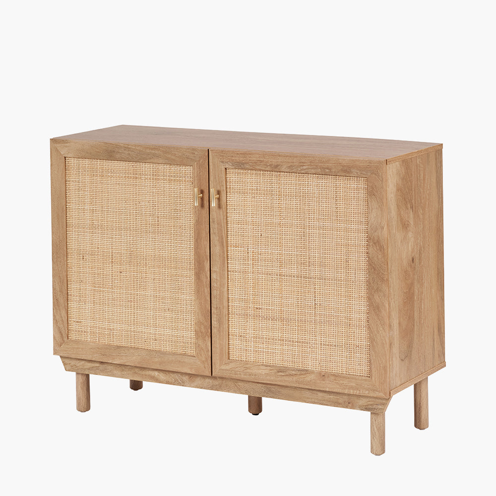 Beau&Co Emil Natural Rattan 2 Door Cabinet