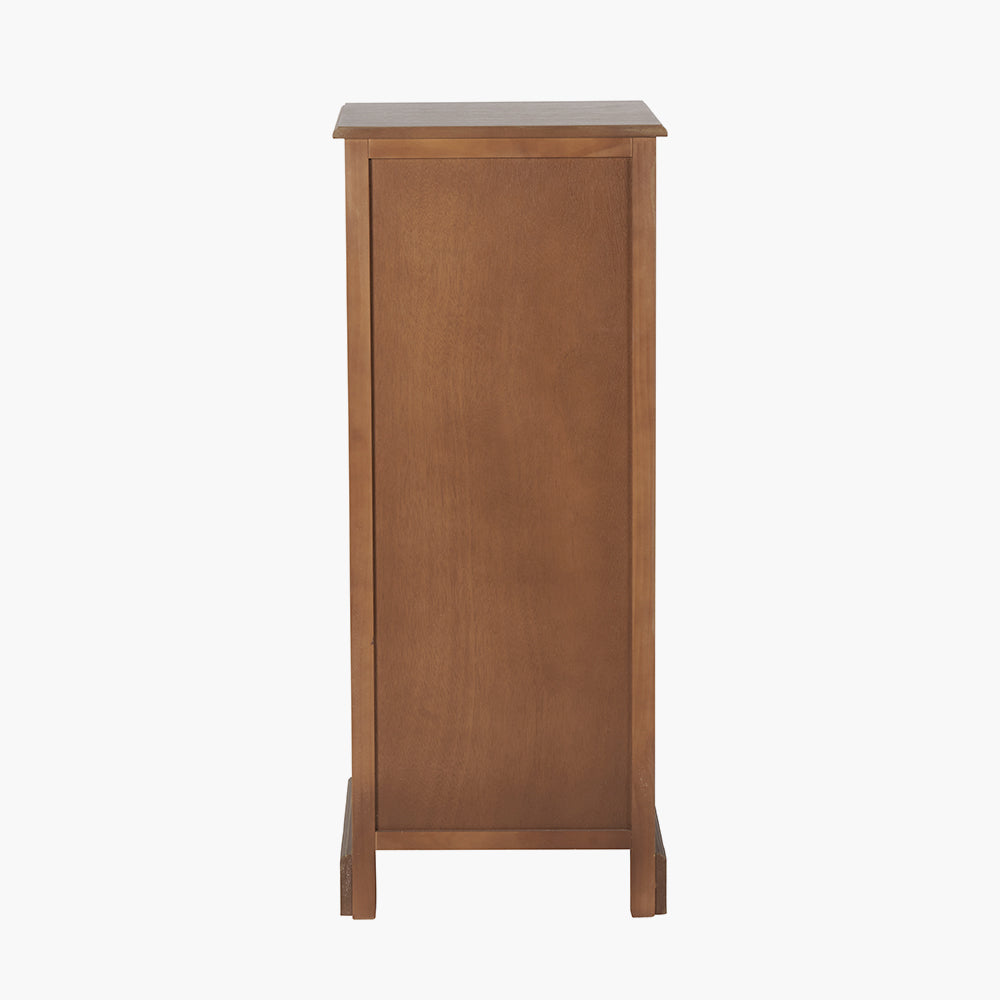 Beau&Co Falk Sage Multicoloured Pine Wood 5 Drawer Unit