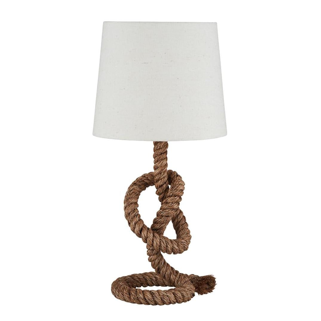 Beau&Co Hjalmar Rope Knot and Jute Table Lamp In Natural