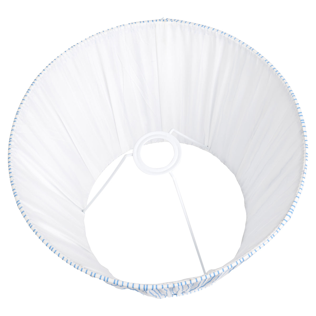 Beau&Co Jesper Blue Stripe Mushroom Pleat Tapered Lampshade