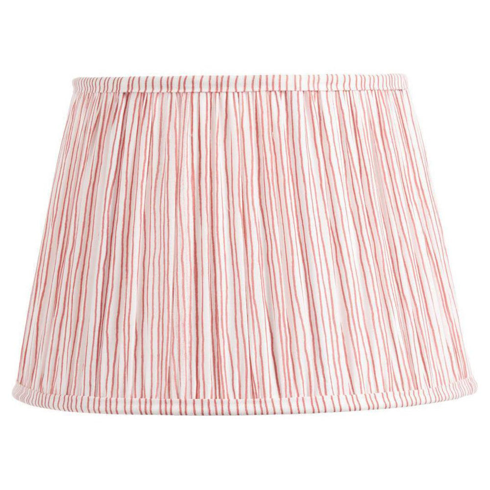 Beau&Co Jesper Cinnamon Stripe Mushroom Pleat Tapered Lampshade
